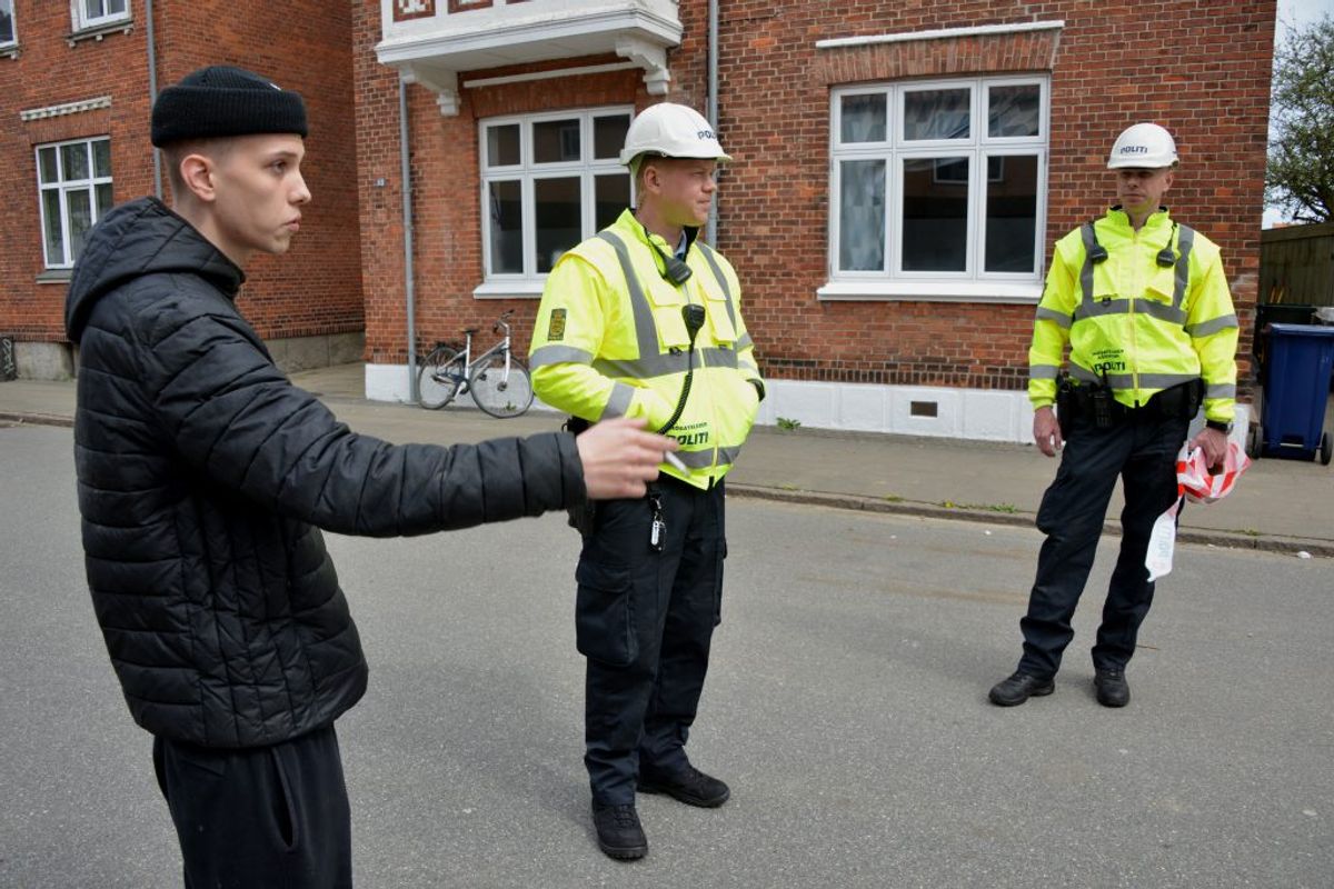 Mathias så muren slå revner. Foto: Peter Langwithz Smith