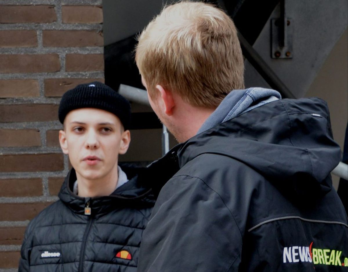 21-årige Mathias Jensen råbte alle ud af huset. Foto: Peter Langwithz Smith