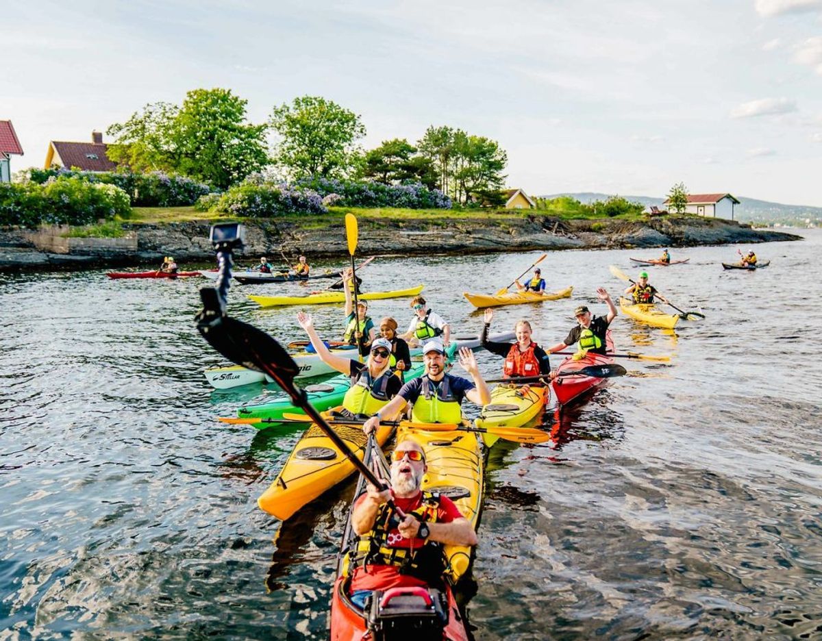 Stemningen var høj på Oslo Fjorden den herlige, første tirsdag i juni. Foto: Scanpix/Stian Lysberg SOLUM / various sources / AFP)
