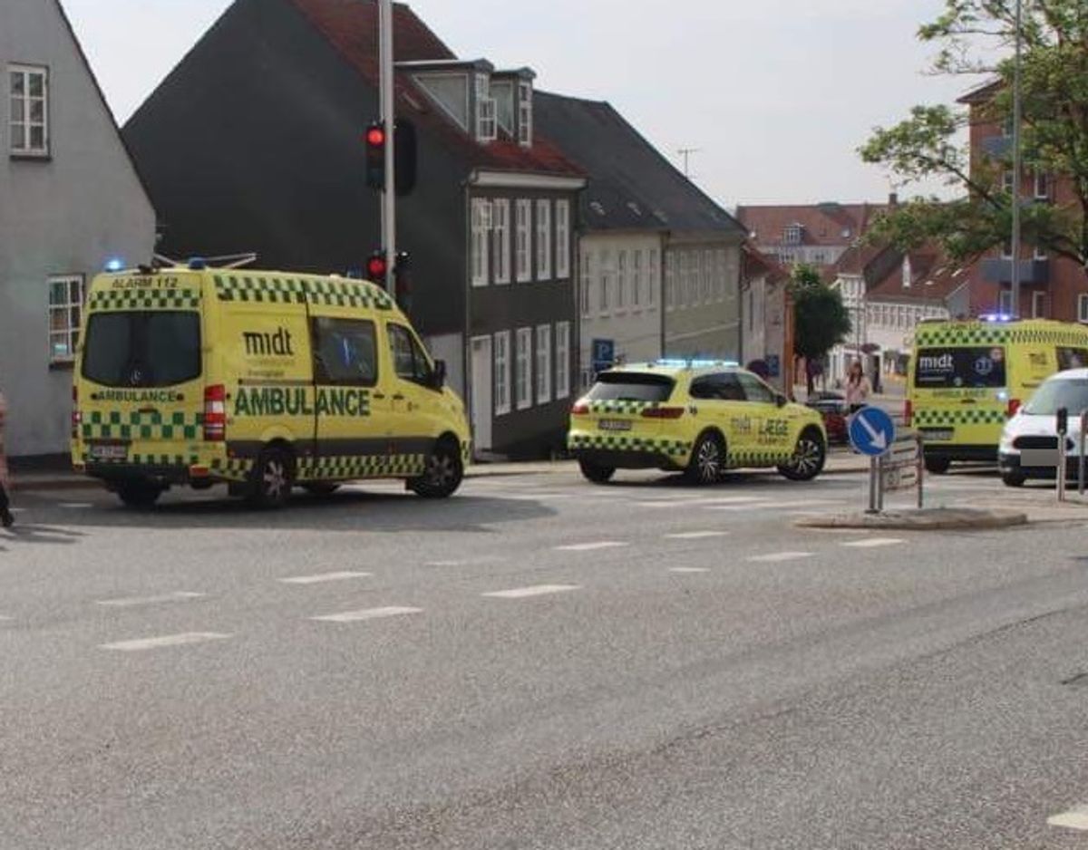Ingen personer kom noget alvorligt ti. Foto: Øxenholt Foto.