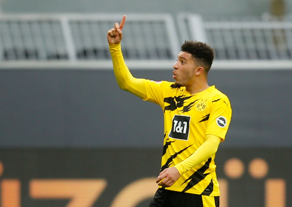 Jadon Sancho har spillet i Dortmund i næste fire år. Manchester United håber, at hans dage er ved at være talte i den tyske klub. Foto: Leon Kuegeler