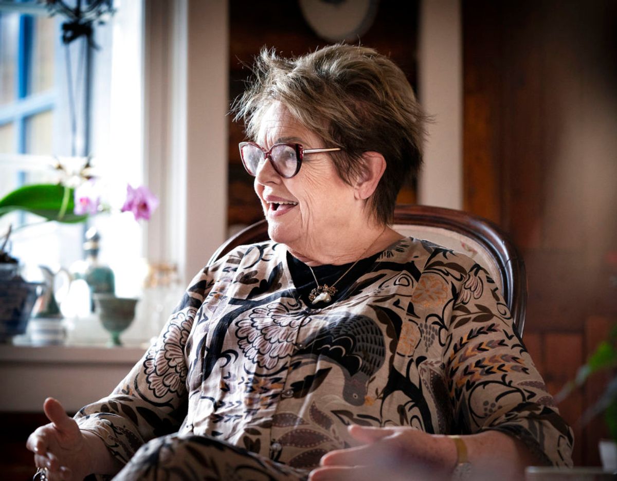 86-årige Ghita Nørby døjer med øjensygdommen våd AMD (alderspletter på nethinden). Foto: Liselotte Sabroe/Ritzau Scanpix