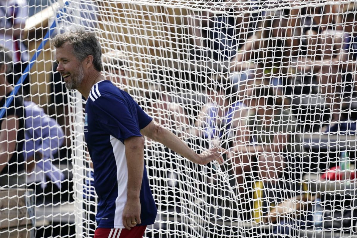 Kronprins Frederik deltager i åbningen af fanzonen “Football Village” på Ofelia Plads i København, fredag den 11. juni 2021. Ofelia Plads danner i forbindelse med Europamesterskabet i fodbold, UEFA EURO 2020, rammen om fanzonen ‘Football Village’.