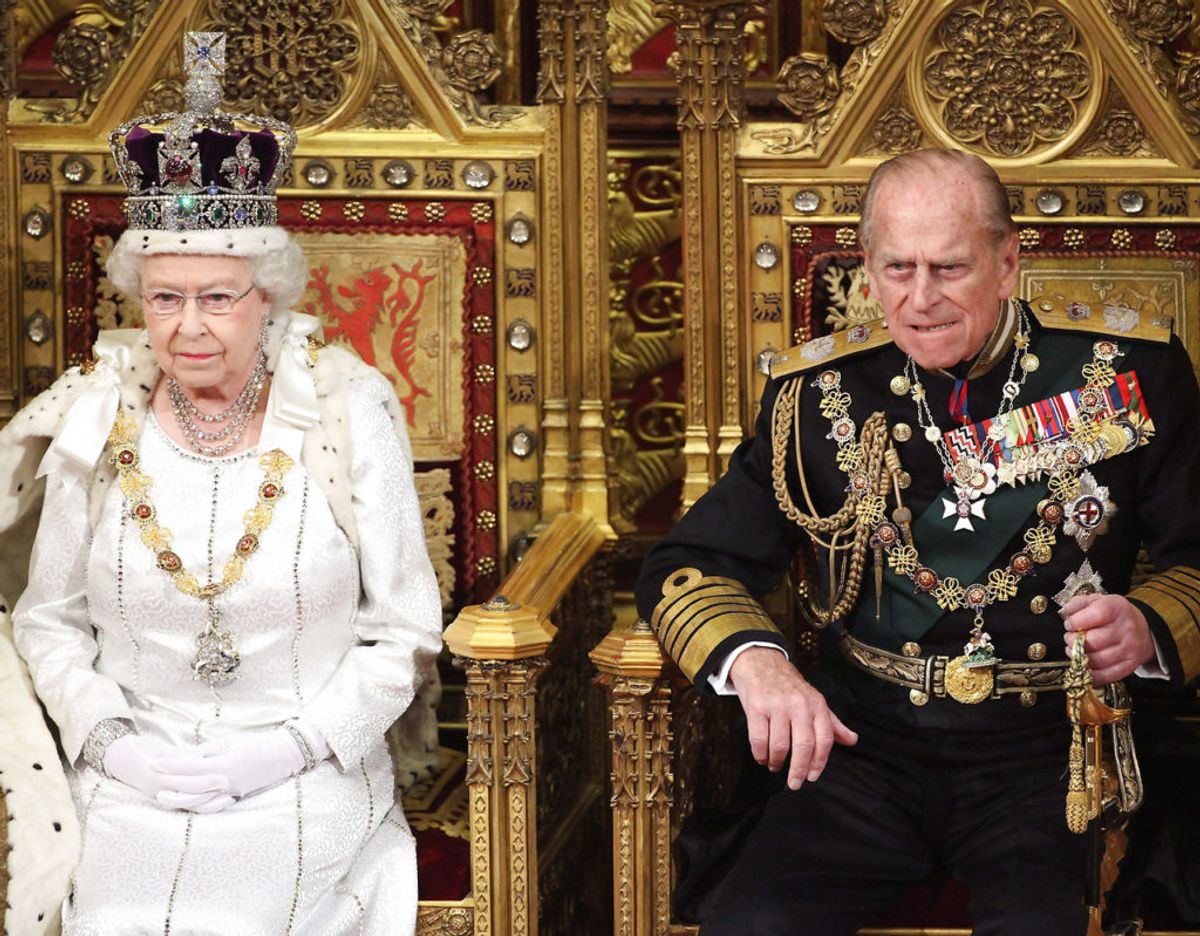 Dronning Elizabeth og prins Philip havde været gift i næsten 73 år, da han sov ind på Windsor Castle den 9. april i år. Foto: Scanpix/REUTERS/Oli Scarff/POOL/File Photo