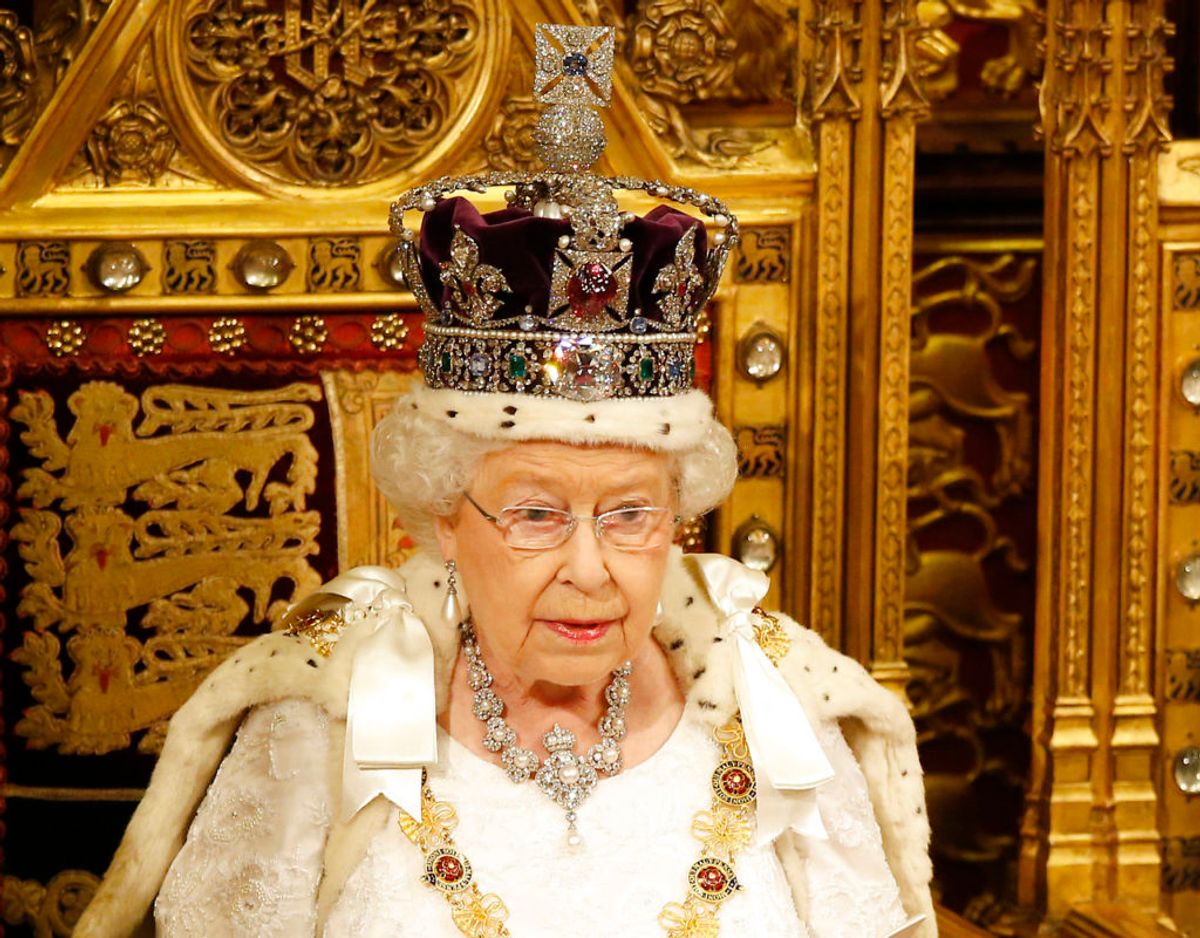 Den britiske dronning kan i 2022 fejre 70 års jubilæum som regent for Storbritannien. Foto: Scanpix/REUTERS/Alastair Grant/Pool