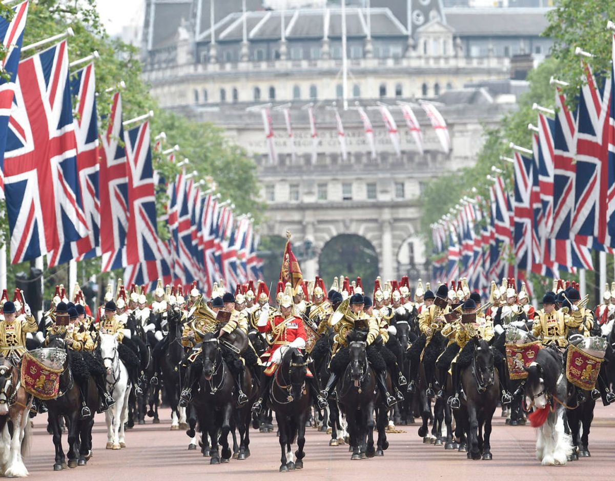 Billedet her er fra Trooping the Colour i 2016. foto: Scanpix/REUTERS/Toby Melville