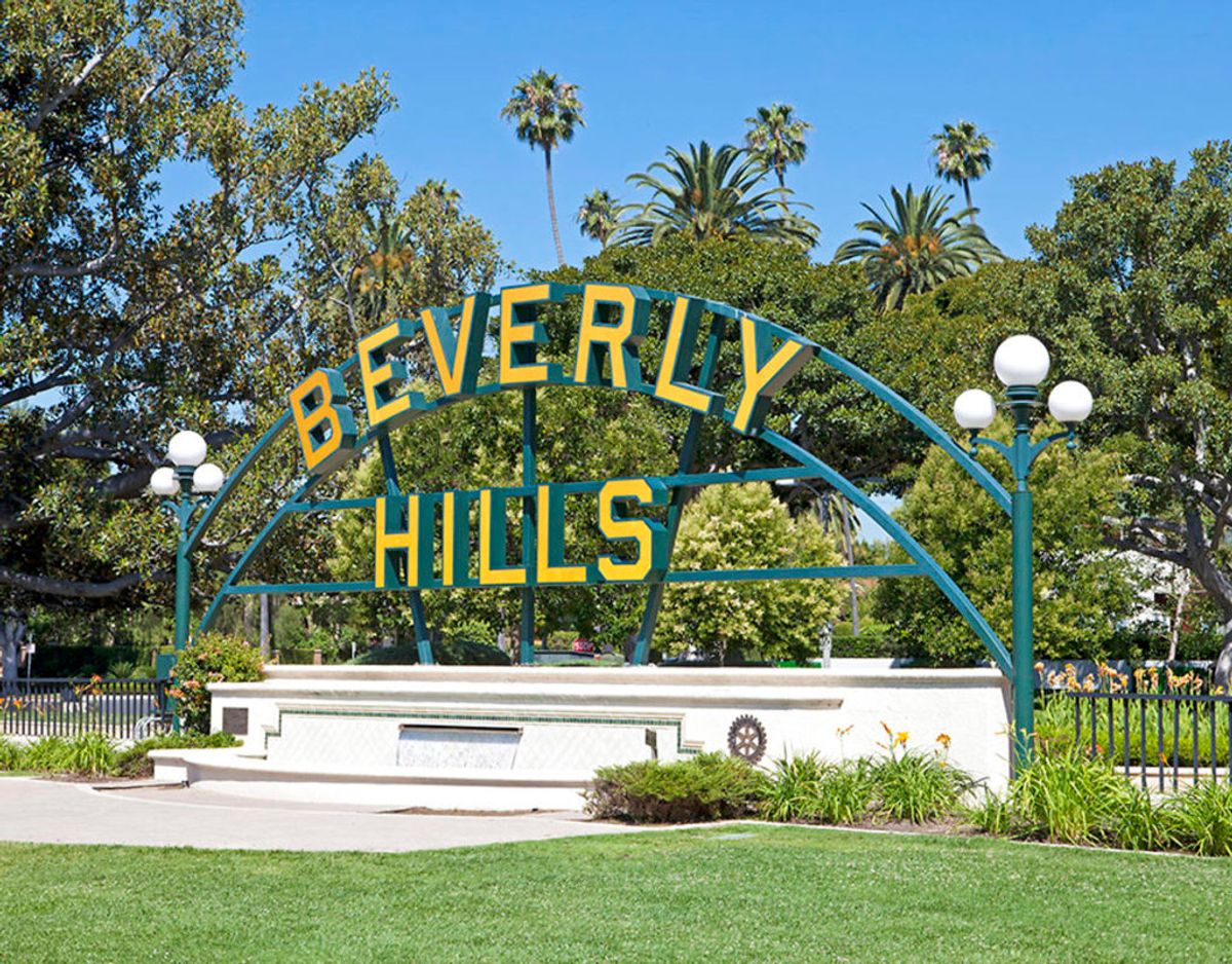 Beverly Hills hvor stjernens ejendom er beliggende regnes for den sikreste bydel i hele Los Angeles. Foto: Scanpix