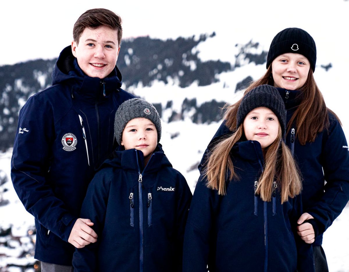Prins Christian ses her sammen med sine søskende prinsesse Isabella og tvillingerne prins Vincent og prinsesse Josephine. Klik videre for flere billeder. Foto: Scanpix/Ida Guldbæk Arentsen/Ritzau Scanpix)