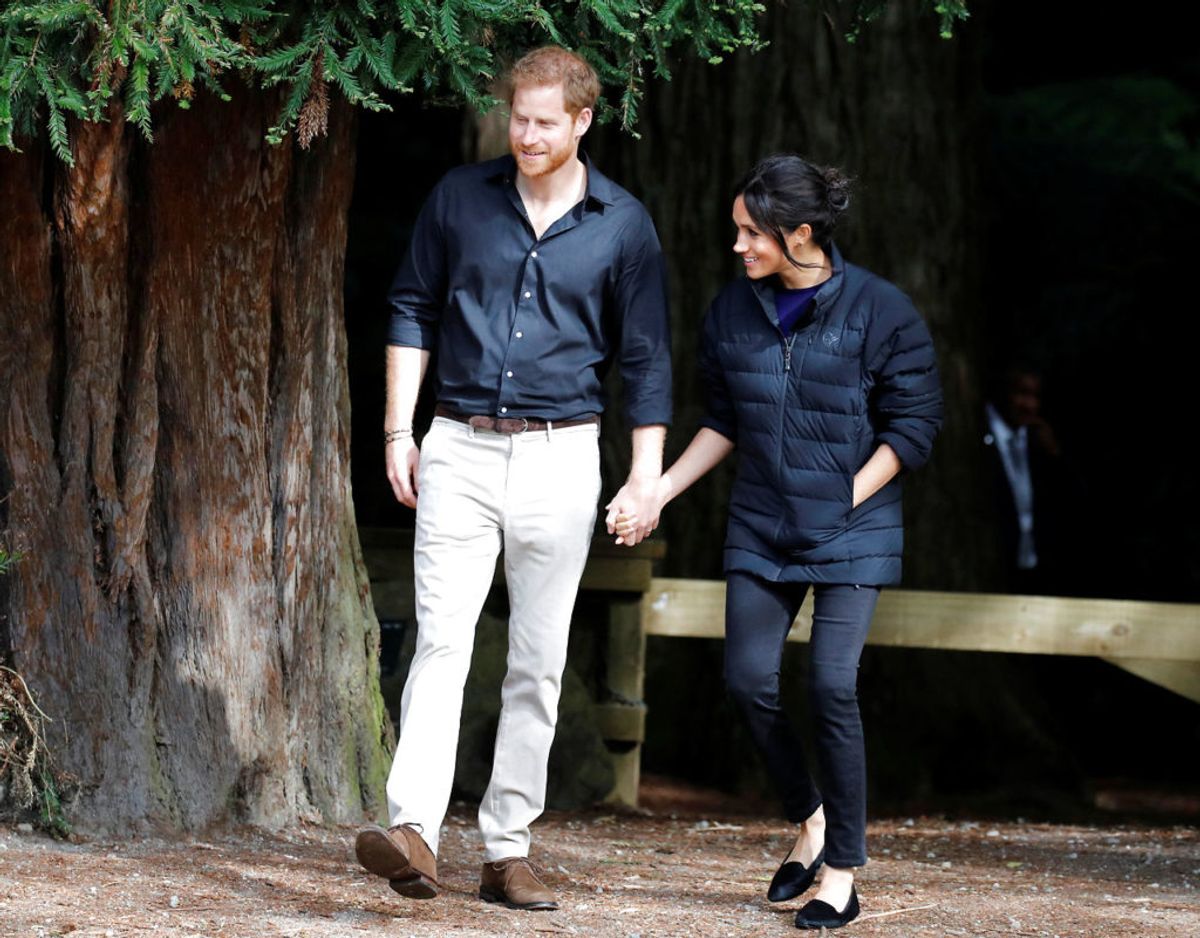 Også når Harry og Meghan bevæger sig ud af egen matrikel har de brug for sikkerhedsfolk. Foto: Scanpix/REUTERS/Phil Noble