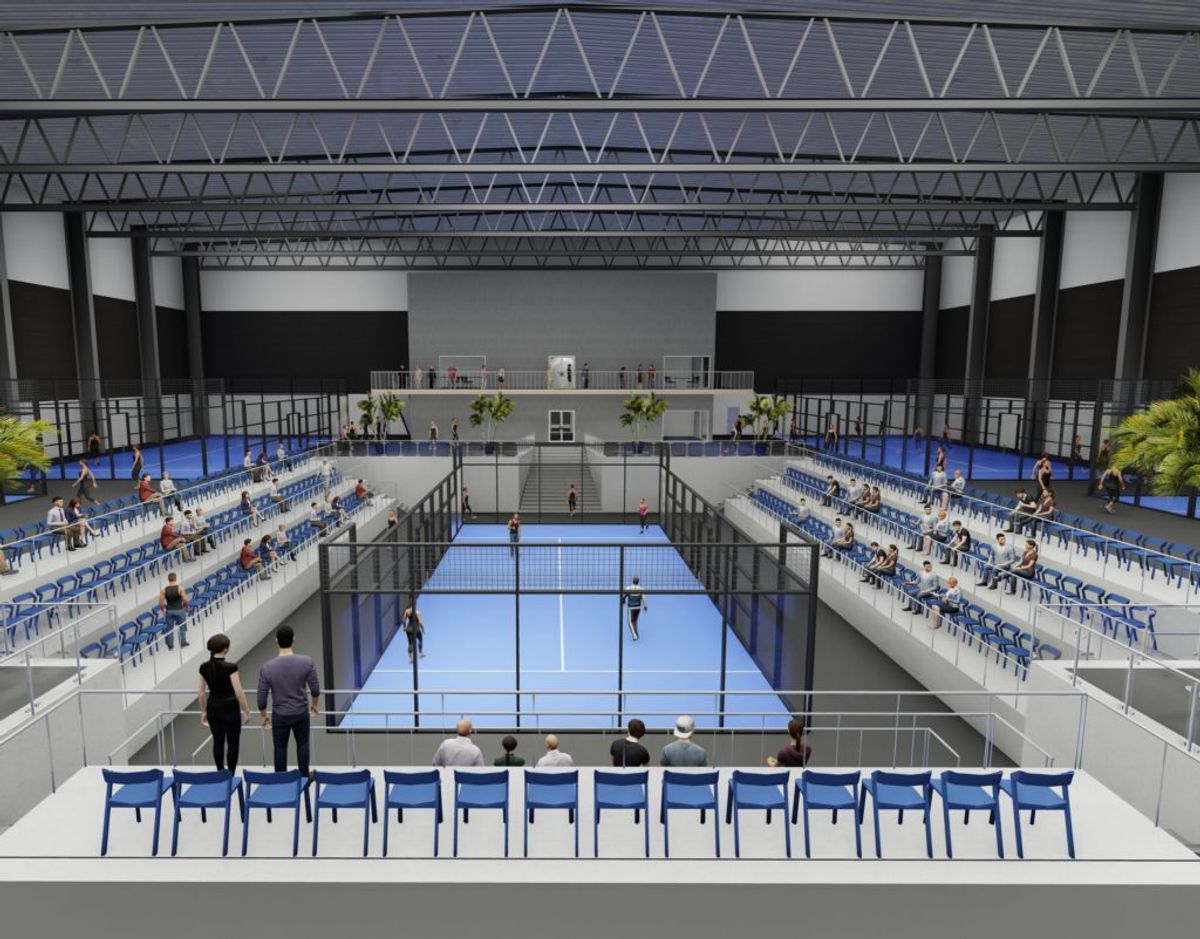 Thomas Gravesen står bag byggeriet af det store padel-center. Illustration: Dansk Halbyggeri