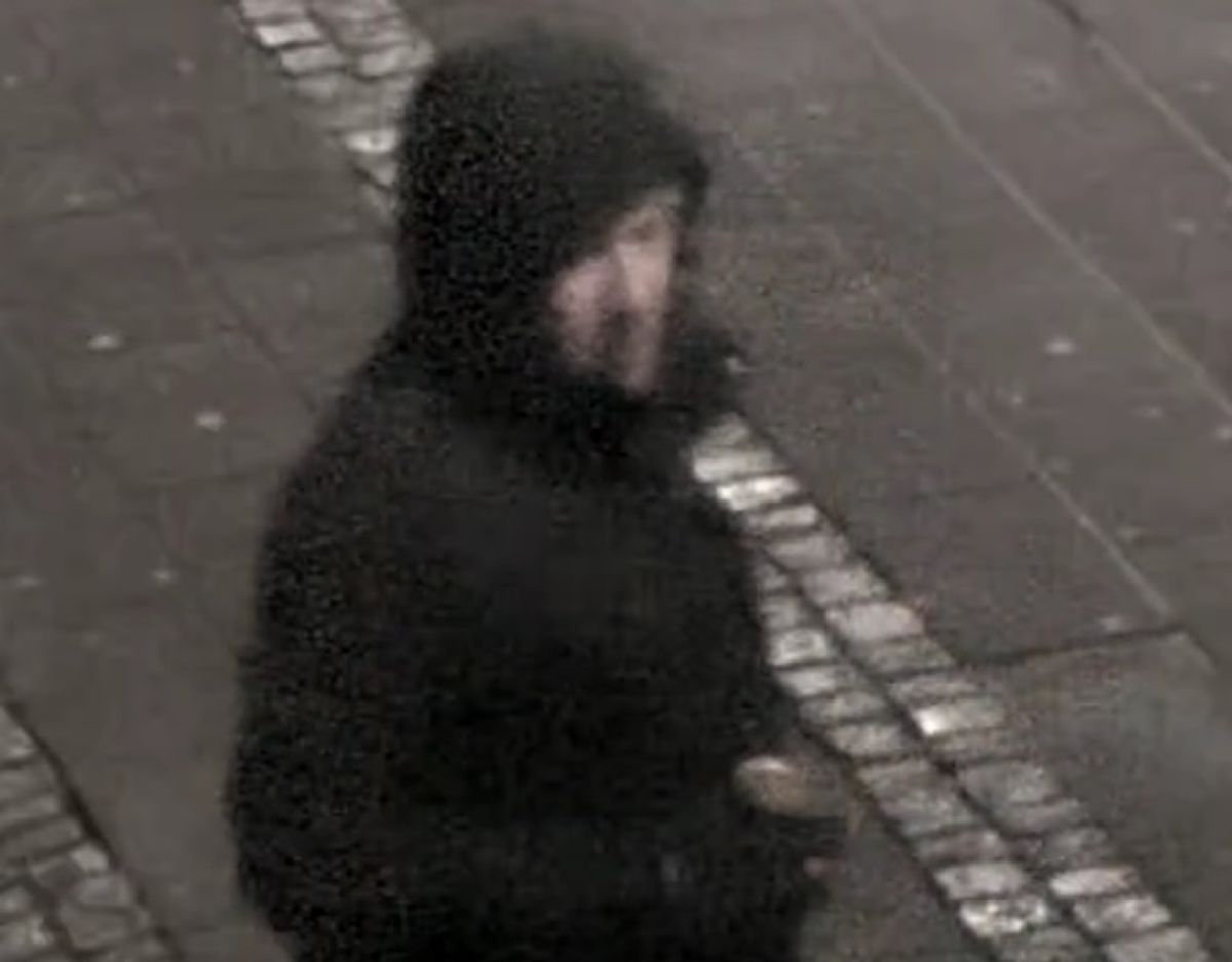 Det er denne mand, der efterlyses for hærværket. Foto: Politiet.