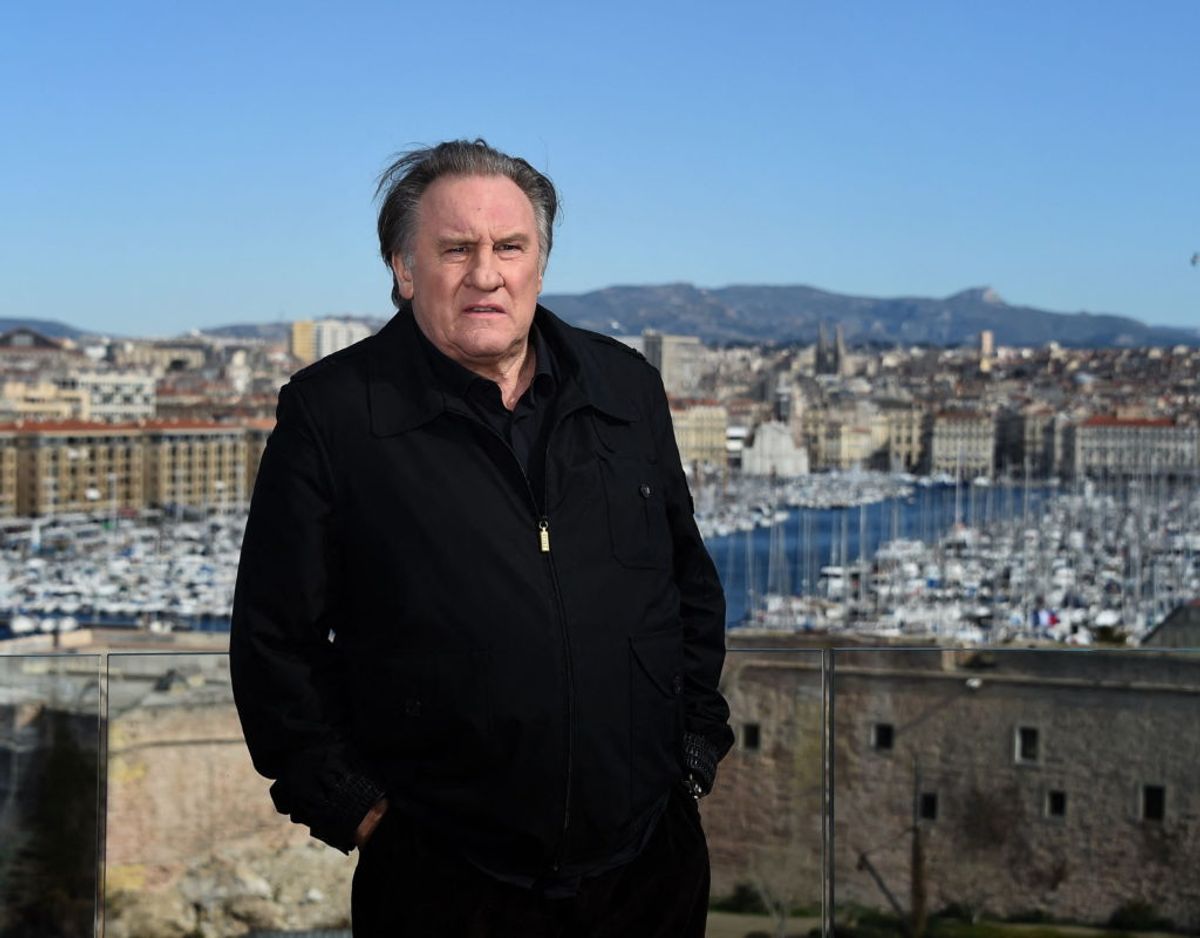 Den franske skuespiller Gerard Depardieu fotograferet i februar 2019 i forbindelse med anden sæson af den franske tv-serie “Marseille”, der blev til i et samarbejde med Netflix. Foto: Anne-Christine Poujoulat/Ritzau Scanpix