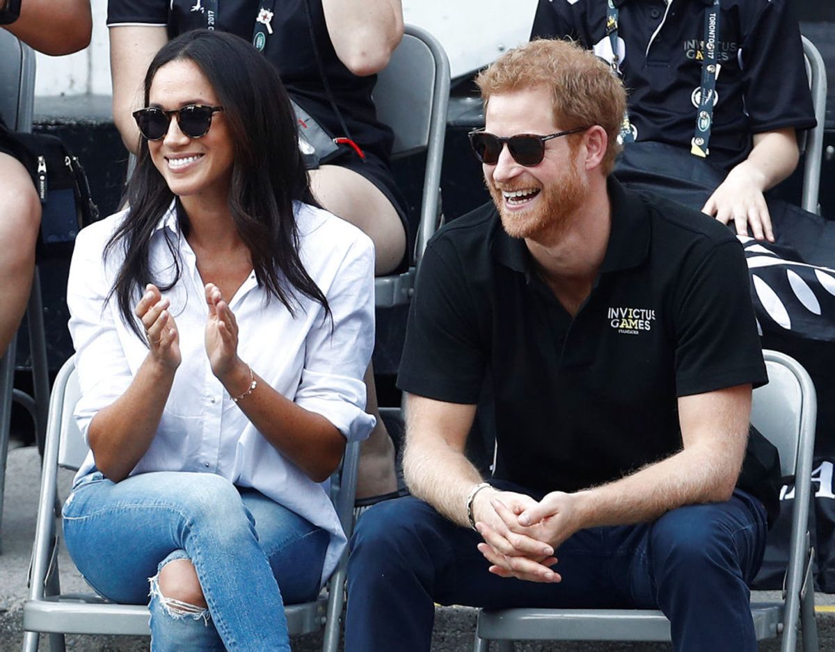 Billedet er er fra Invictus Games i Toronto i 2017, hvor Harry og Meghan for første gang blev spottet som par. Foto: Scanpix/REUTERS/Mark Blinch