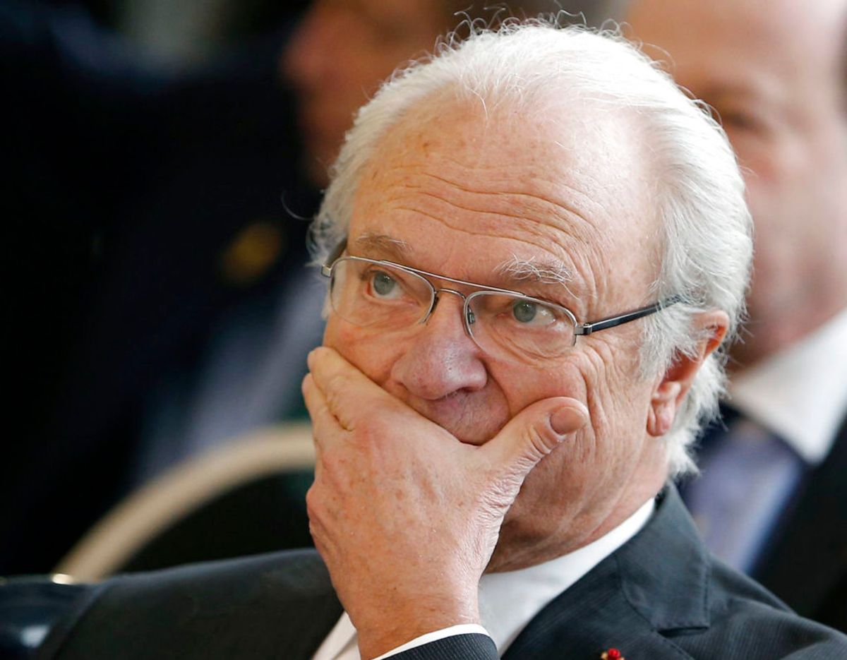 Kong Carl Gustaf er øverste protektor for det svenske Cancerfonden. Foto: Scanpix/REUTERS/Regis Duvignau