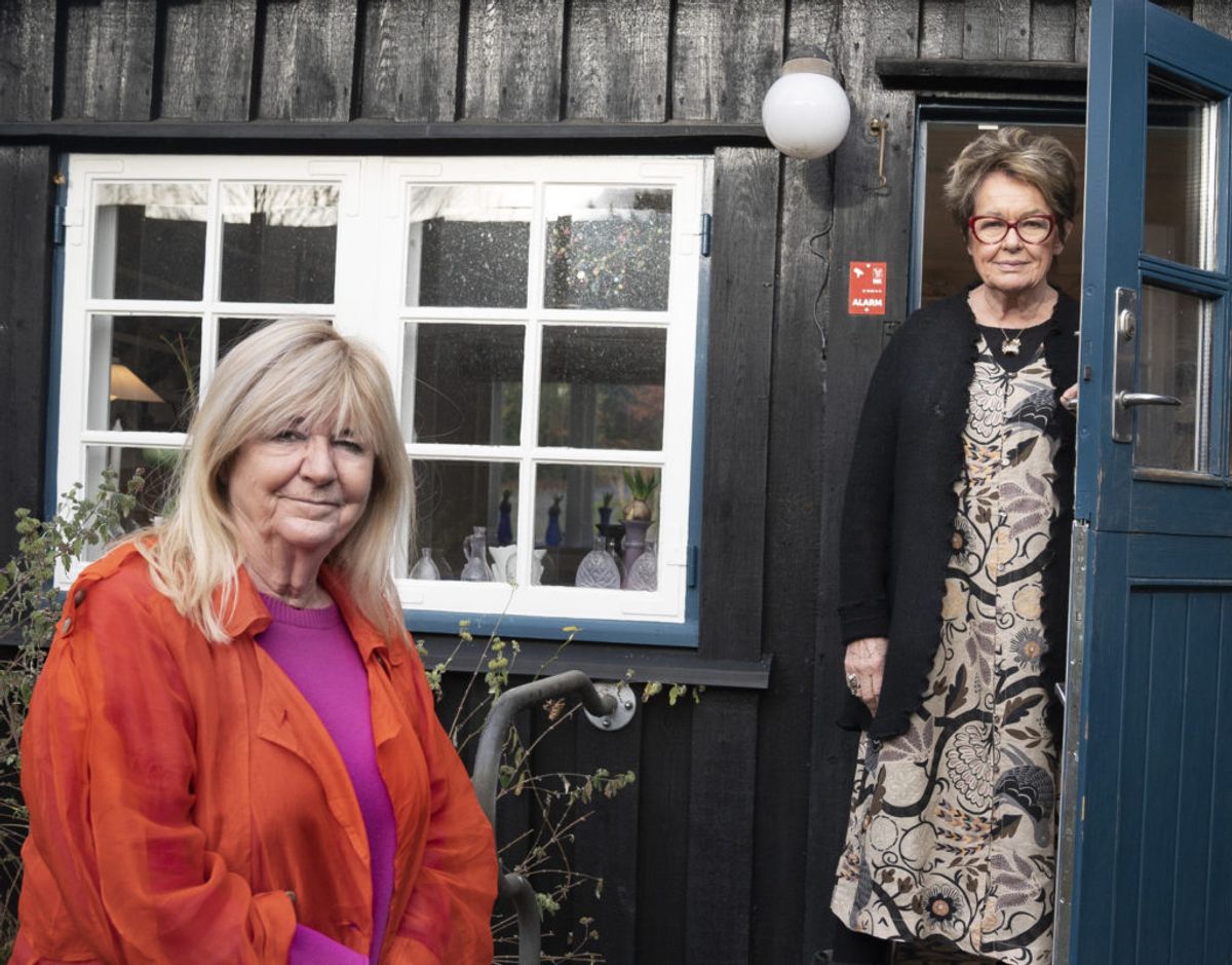 Ulla Terkelsen er på besøg i Ghita Nørbys hjem i Holte. – Foto: Ritzau Scanpix. KLIK VIDERE OG SE FLERE BILLEDER.