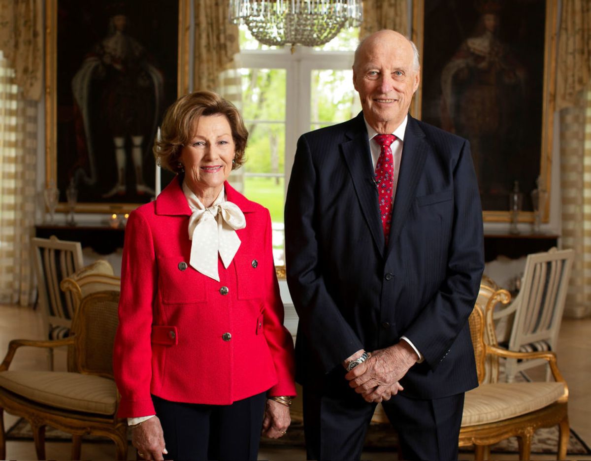 Kong Harald og Dronning Sonja er gået i karantæne. Foto: NTB Scanpix