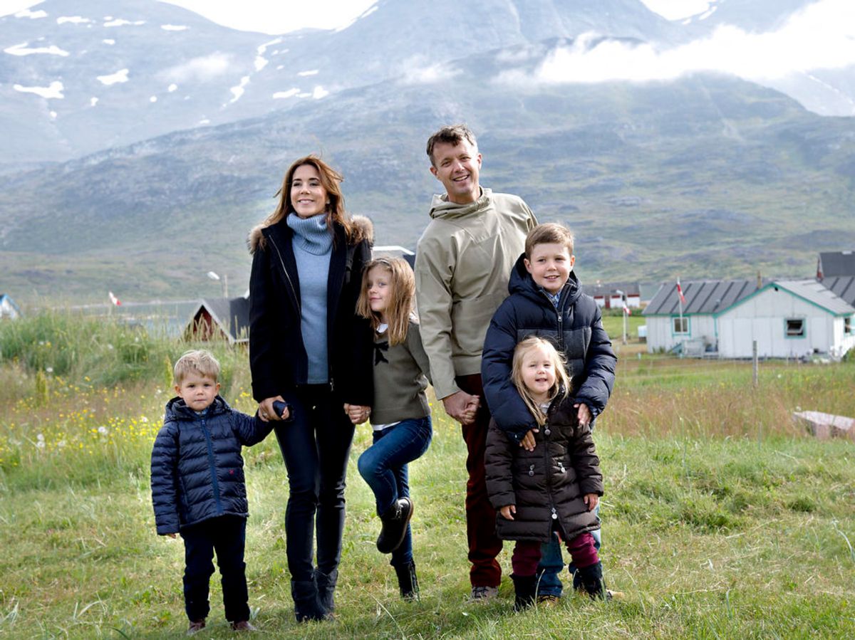Kronprinsparret aflagde sammen med deres fire børn officielt besøg i Grønland i dagene 1. – 8. august 2014 med Kongeskibet Dannebrog. Foto: Keld Navntoft/Ritzau Scanpix