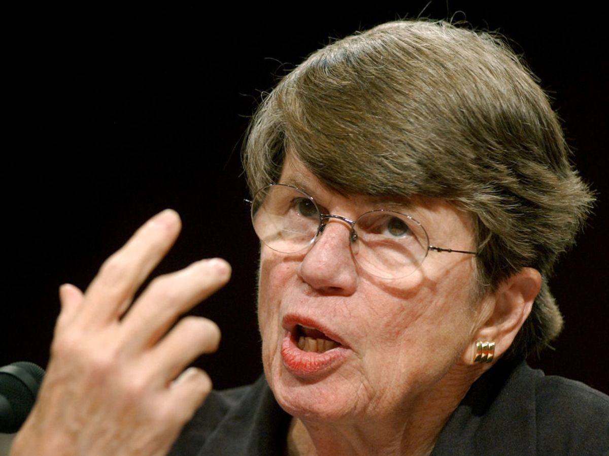 Den tidligere amerikanske justitsminister Janet Reno led af Parkinsons mens hun stadig arbejdede. Foto: Jonathan Ernst/Scanpix.
