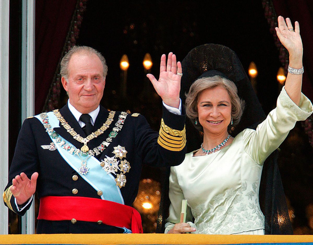 Juan Carlos og dronning Sofia i 2004. Da var han stadig populær. (Foto: CHRISTOPHE SIMON/Ritzau Scanpix)