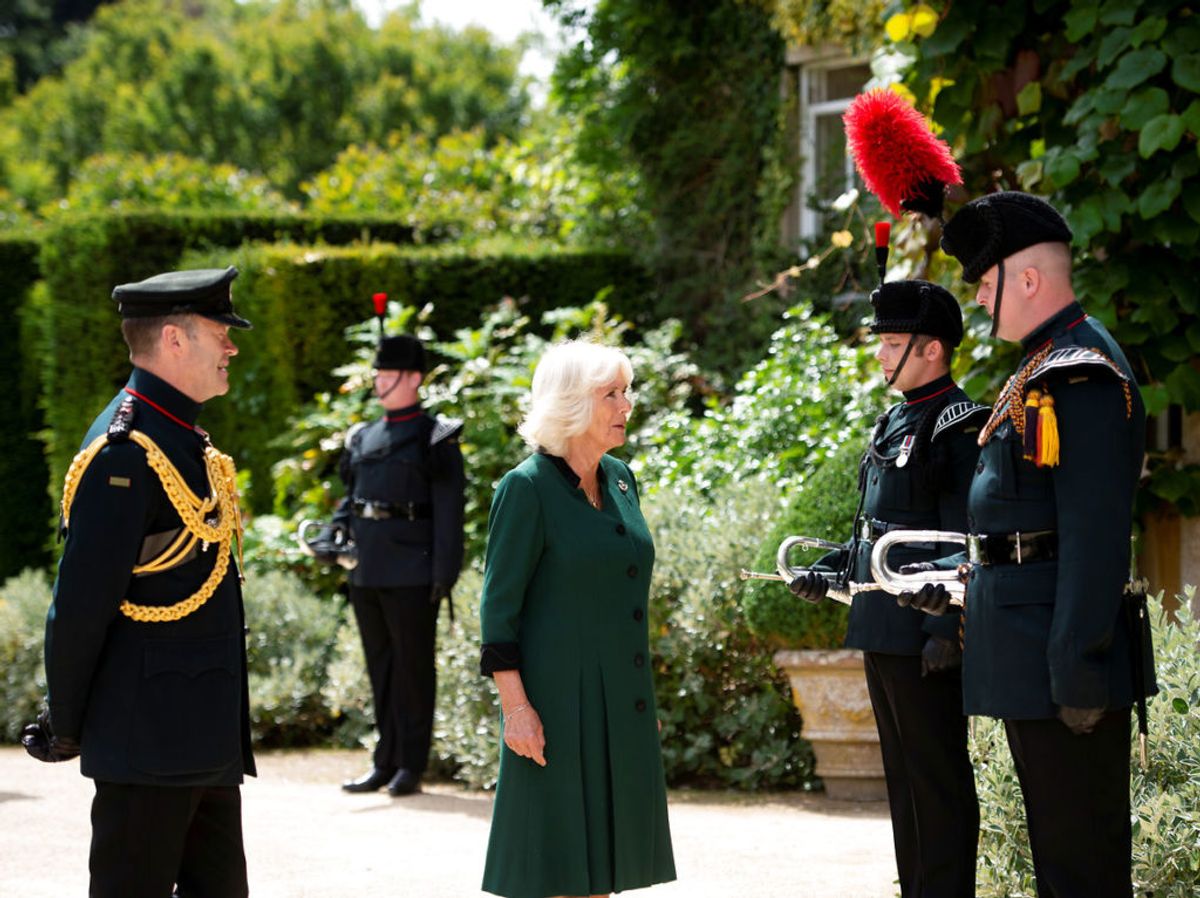Hertuginde Camilla overtog en militærtitel, som tidligere har tilhørt prins Philip. Foto: Geoff Pugh/Pool via REUTERS