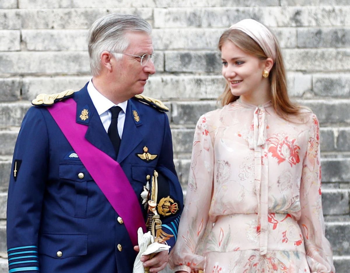 Kong Philippe og kronprinsesse Elisabeth. Klik videre i galleriet for flere billeder. Foto: Scanpix/REUTERS/Francois Lenoir