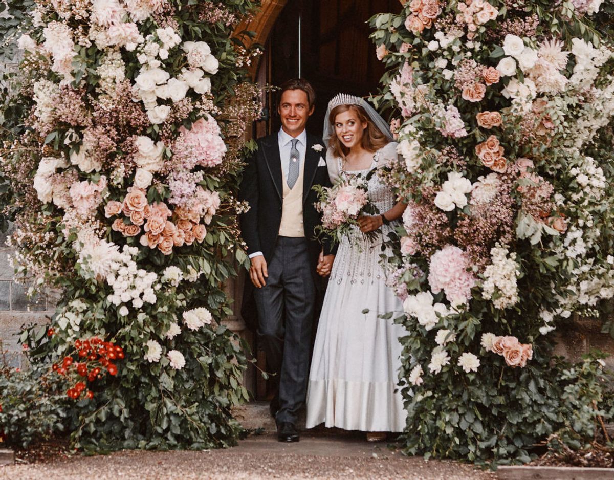 Et af de officielle foto fra det hemmelige bryllup. Klik videre i galleriet for flere billeder. Foto: Scanpix/Benjamin Wheeler/Pool via REUTERS