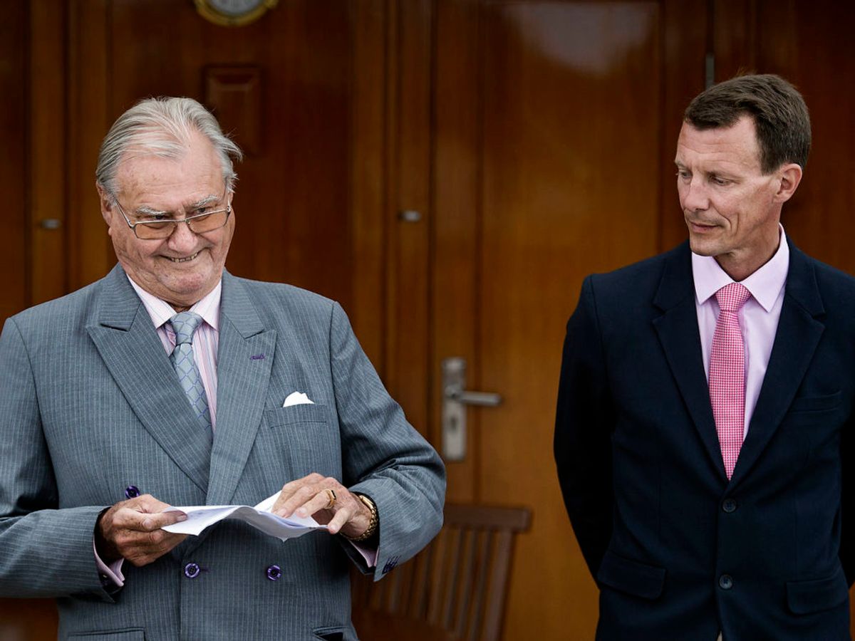 2017: Sammen med sin nu afdøde far, prins Henrik.