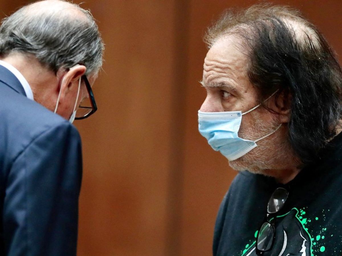 Adult film star Ron Jeremy, who is charged with raping three women and sexually assaulting a fourth in incidents in West Hollywood from 2014 to 2019, makes his first appearance in downtown Los Angeles Criminal Court, California, U.S. June 23, 2020. Robert Gauthier/Pool via REUTERS TPX IMAGES OF THE DAY