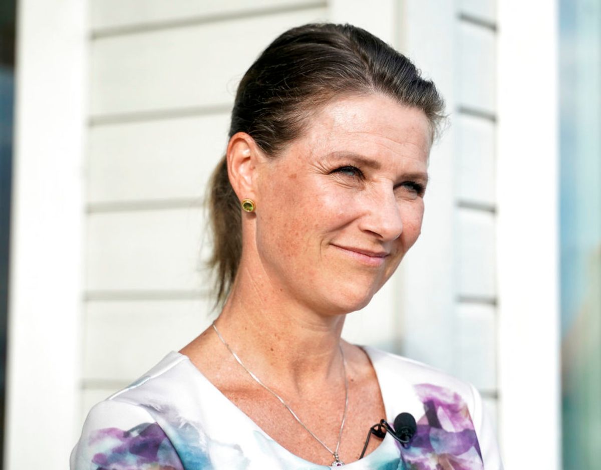 Ifølge Märtha Louise var Ari Behns tilstedeværelse meget tydelig under besøget. Klik videre for flere billeder. Foto: Fredrik Hagen/ NTB scanpix