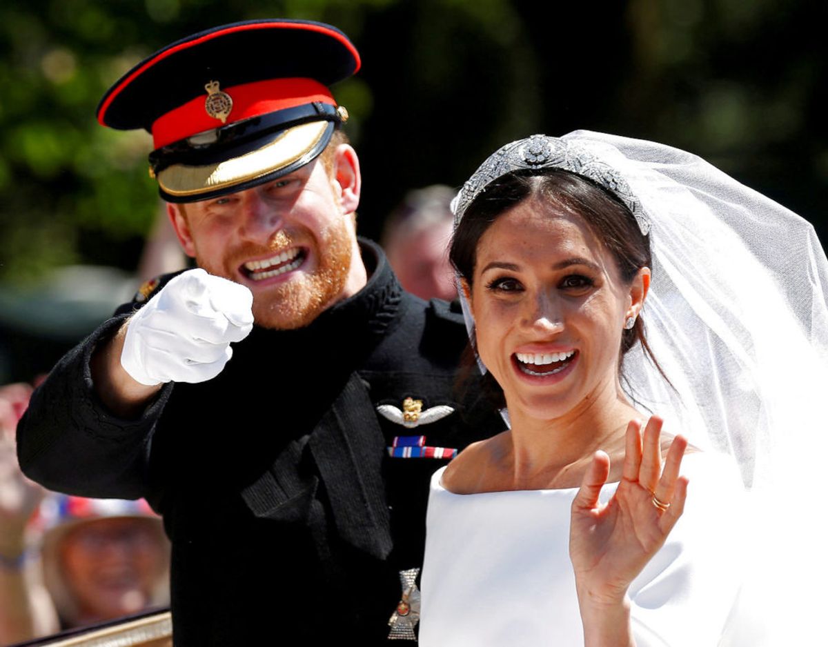 Meghan fik faktisk efternavnet Sussex, da hun blev gift med Harry den 19. maj 2018. Klik videre for flere billeder. Foto: Scanpix/Damir Sagolj/Ritzau Scanpix)