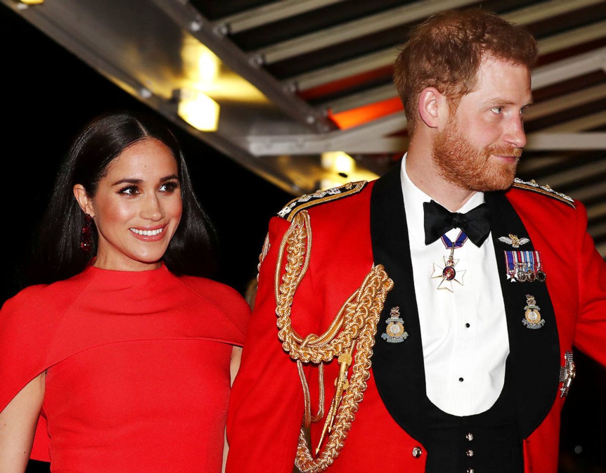 Det er formentlig sidste gang, at Harry og Meghan deltager i et officielt royalt arrangement inden de mister deres kongelige titler. Foto: REUTERS/Simon Dawson/Pool