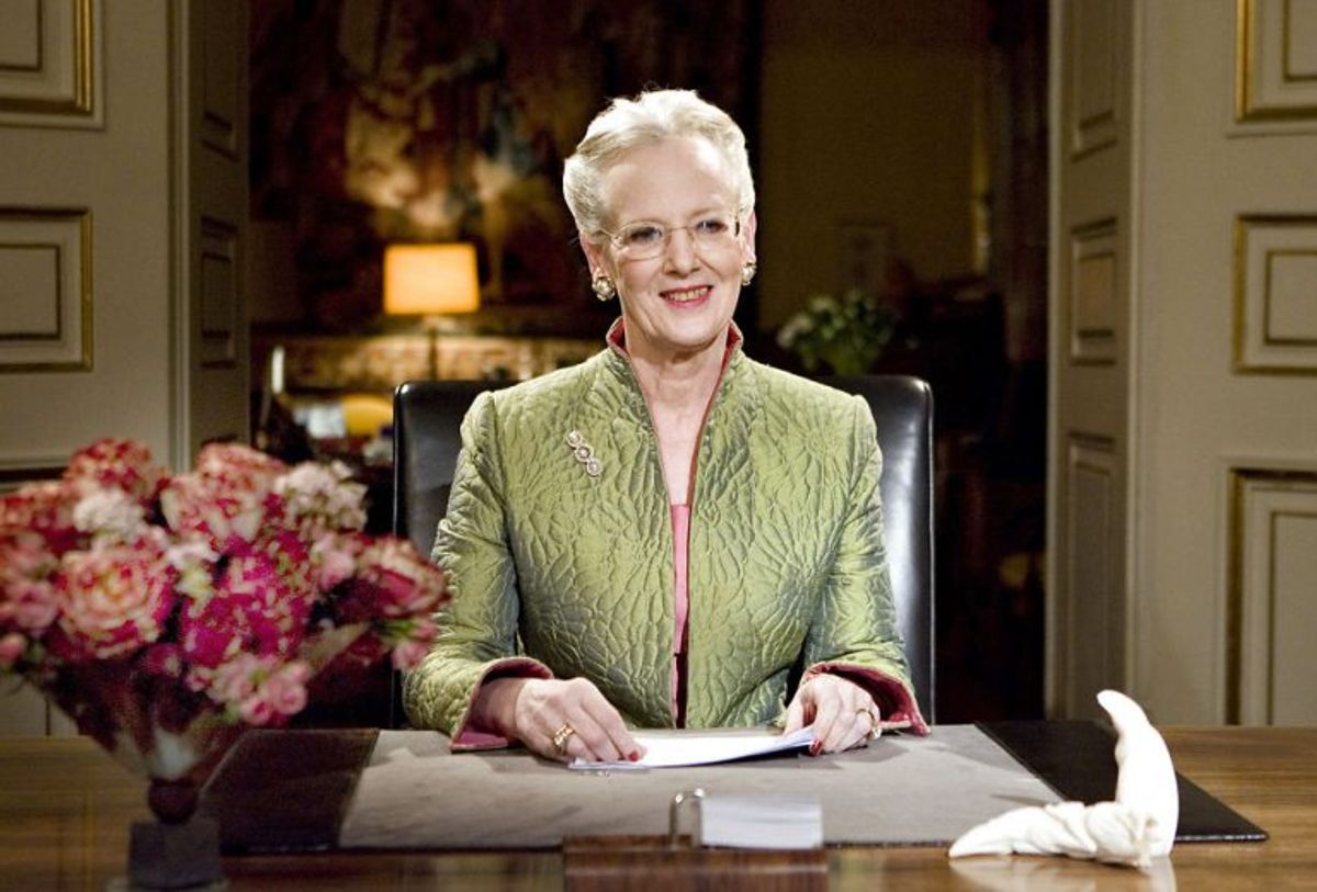 Dronning Margrethes nytårstale i år 2006. Foto: KELD NAVNTOFT/Scanpix (Arkivfoto)