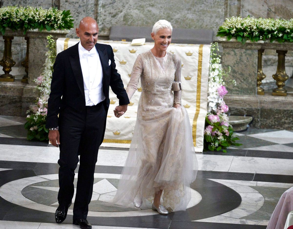 Faktisk er Marie Fredriksson tæt med de svenske royale. Hun og manden Mikael Bolyos var gæster ved prinsesse Madeleines bryllup. Foto: REUTERS/Anders Wiklund/Scanpix