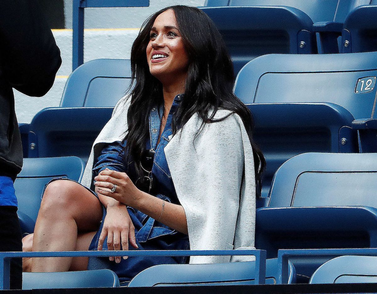 Serena Williams var meget glad for, at Hertuginde Meghan foretog den lange rejse kun for hende. Foto: Scanpix.
