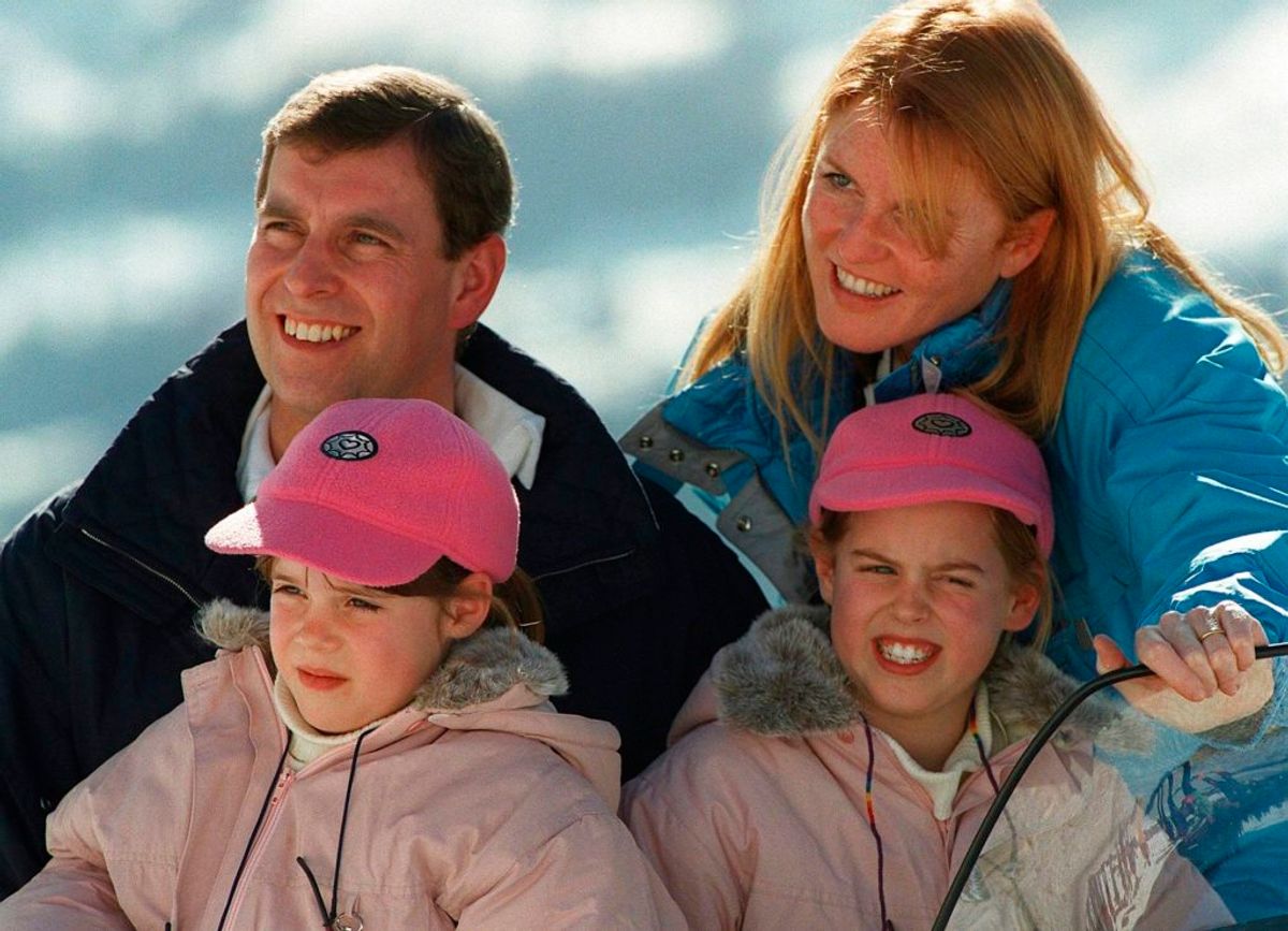 Mens alt var fryd og gammen mellem Sarah Ferguson og prins Andrew. Foto: Jean-Bernard Sieber/Scanpix.
