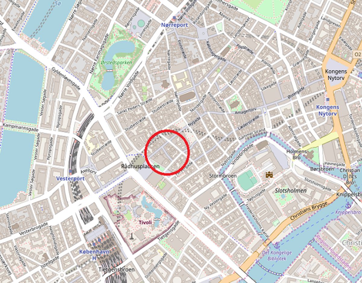 Uge 34: Drugstore, Mikkel Bryggers Gade 10, København 5.988.628 kroner. Foto: ©OpenStreetMap-bidragsydere.