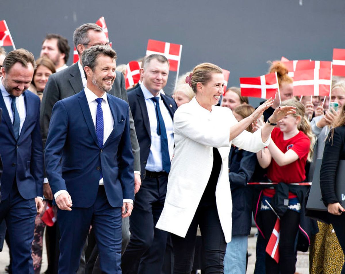 Kronprins Frederik var med, da den store havmøllepark blev åbnet. Foto: Foto: Henning Bagger/Ritzau Scanpix. KLIK for mere.