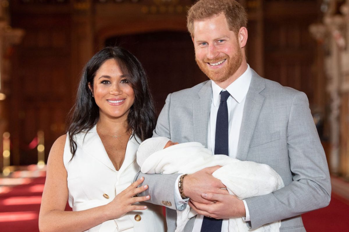 Hertuginde Meghan og prins Harry mødte hinanden på en blind date. Foto: Dominic Lipinski/Scanpix