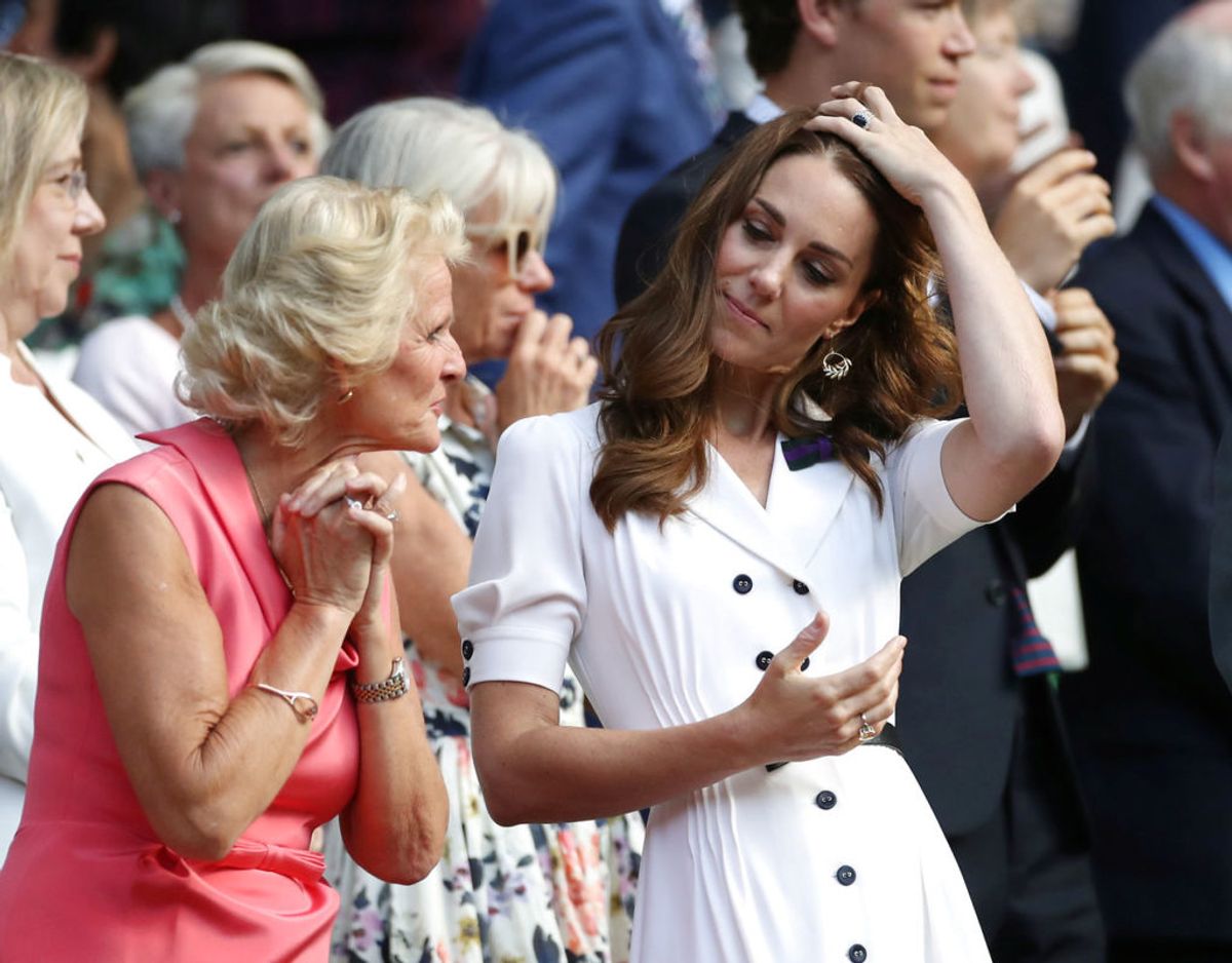 Også hertuginde Kate har været på plads. Foto: Scanpix