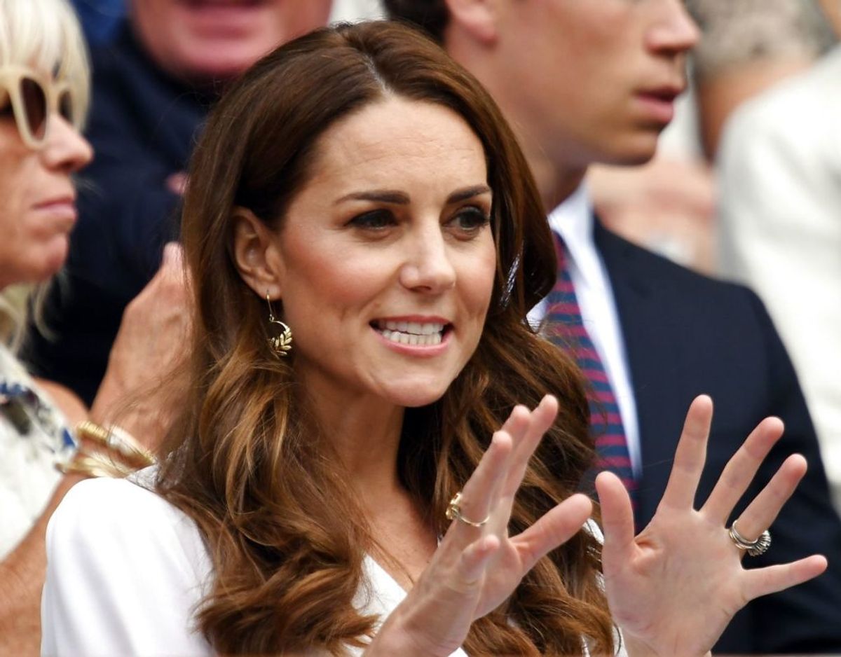 Også hertuginde Kate har været på plads. Foto: Scanpix