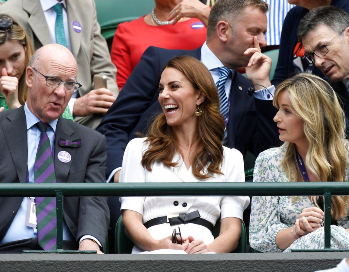 De royale har så småt vist sig som tilskuere ved dette års Wimbledon. Både hertuginde Kate og vores egen kronprins Frederik har siddet på lægterne ved den store tennisturnering. Foto: Scanpix