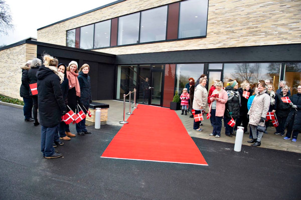 I januar måtte de ventende nøjes med en lang næse – her fra Hammel Neurocenter. (Foto: Scanpix)