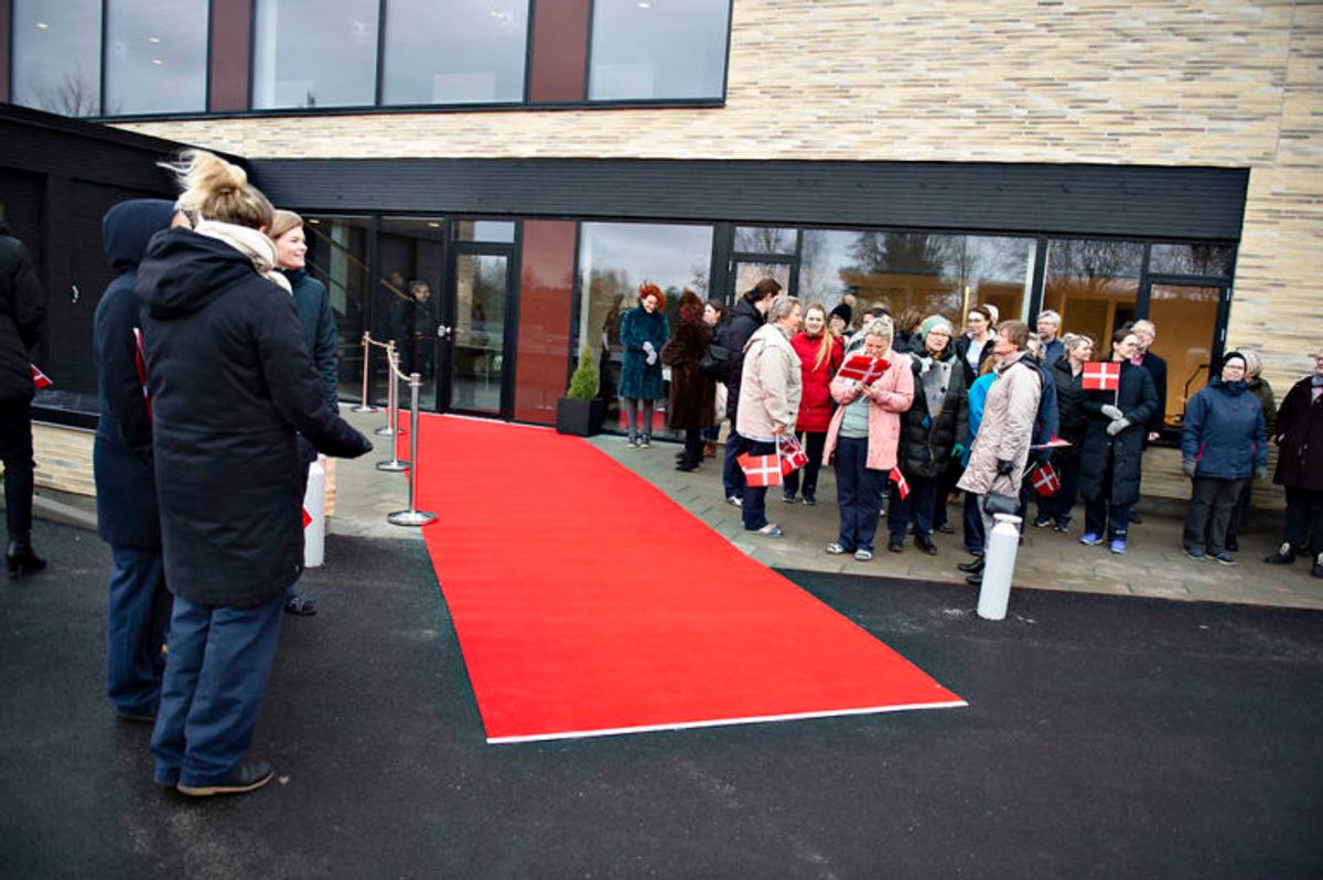 I januar måtte de ventende nøjes med en lang næse – her fra Hammel Neurocenter. (Foto: Scanpix)