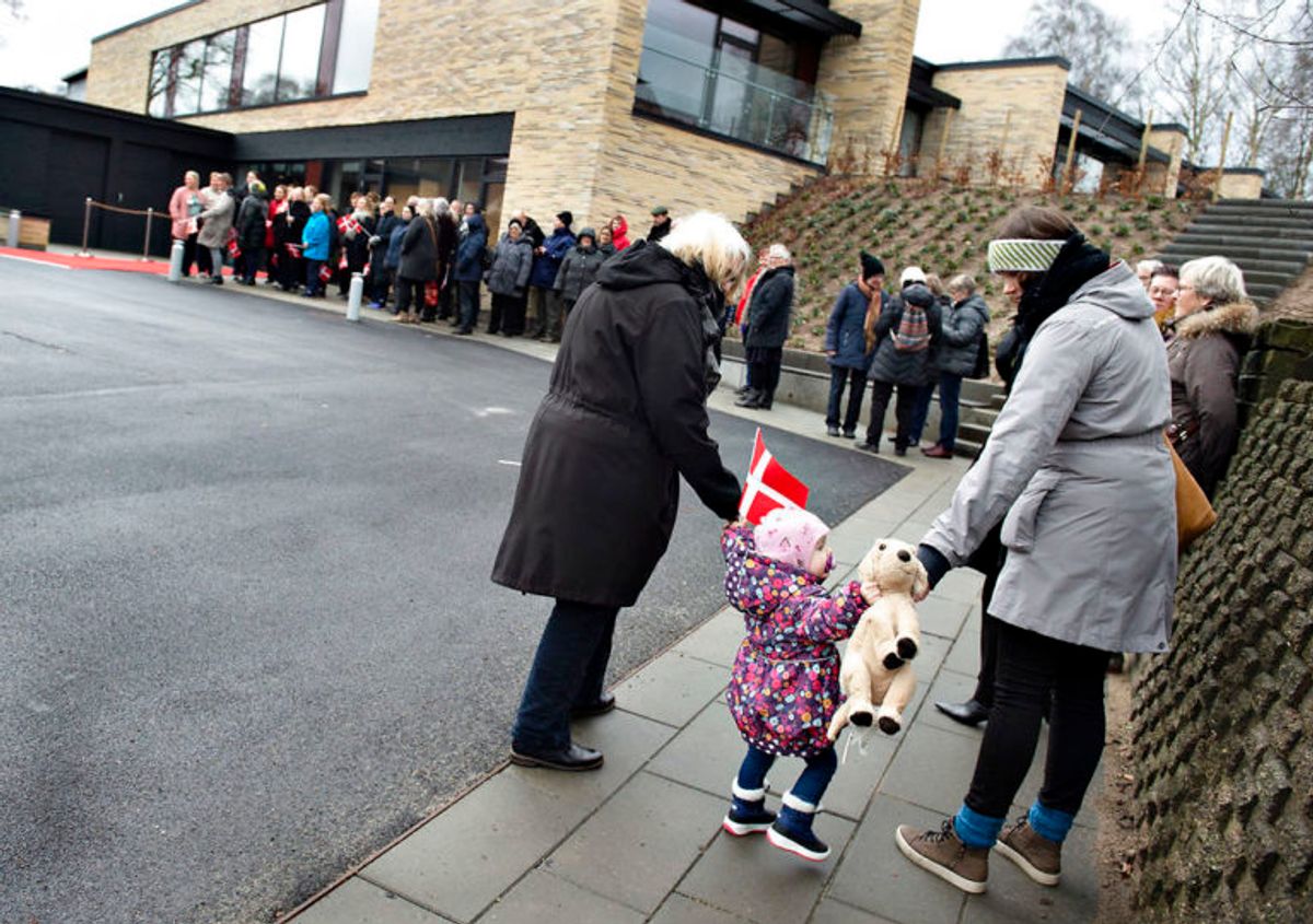 I januar måtte de ventende nøjes med en lang næse – her fra Hammel Neurocenter. (Foto: Scanpix)