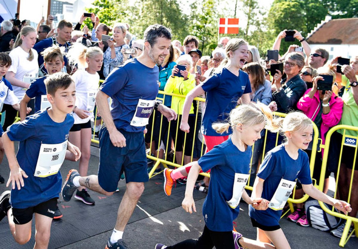 Kronprinsen 50 år: Kronprins Frederik ses her ved starten af “Royal Run”, 1. løb i Aalborg , mandag den 21. maj 2018. (Foto: Henning Bagger/Ritzau Scanpix)