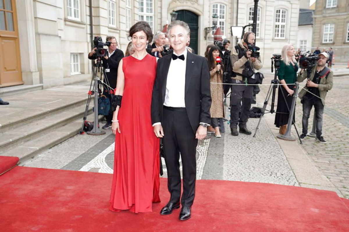 Gæster ankommer til en middag i anledning af prins Joachims 50-års fødselsdag i Christian VII’s Palæ, Amalienborg i København, fredag den 7. juni 2019. Det er dronning Margrethe er vært for middagen. . Foto: Martin Sylvest/Ritzau Scanpix.