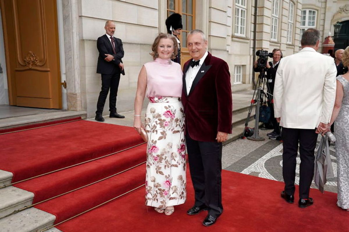 Gæster ankommer til en middag i anledning af prins Joachims 50-års fødselsdag i Christian VII’s Palæ, Amalienborg i København, fredag den 7. juni 2019. Det er dronning Margrethe er vært for middagen. . Foto: Martin Sylvest/Ritzau Scanpix.