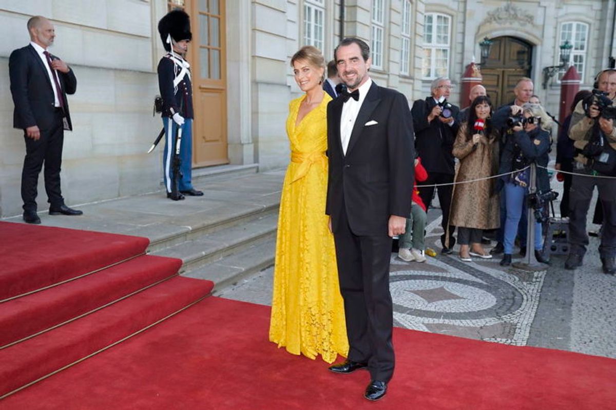 Gæster ankommer til en middag i anledning af prins Joachims 50-års fødselsdag i Christian VII’s Palæ, Amalienborg i København, fredag den 7. juni 2019. Det er dronning Margrethe er vært for middagen. . Foto: Martin Sylvest/Ritzau Scanpix.