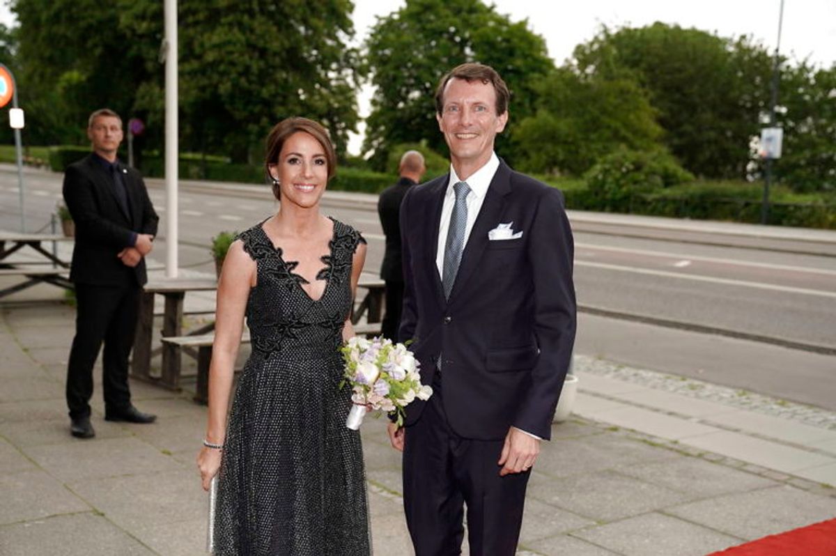 Prins Joachim og prinsesse Marie ankommer til fødselsdagskoncert for prins Joachim på Bellevue Teatret i Klampenborg, mandag den 3. juni 2019. KLIK VIDERE FOR FLERE BILLEDER. Foto: Scanpix
