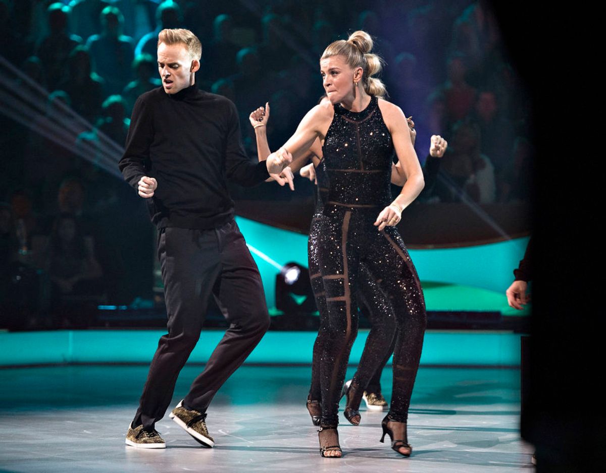 Mads Vad har været omgivet af prominente kvinder i Vild med dans. I 2016 dansede han med Mille Dinesen. Foto Scanpix